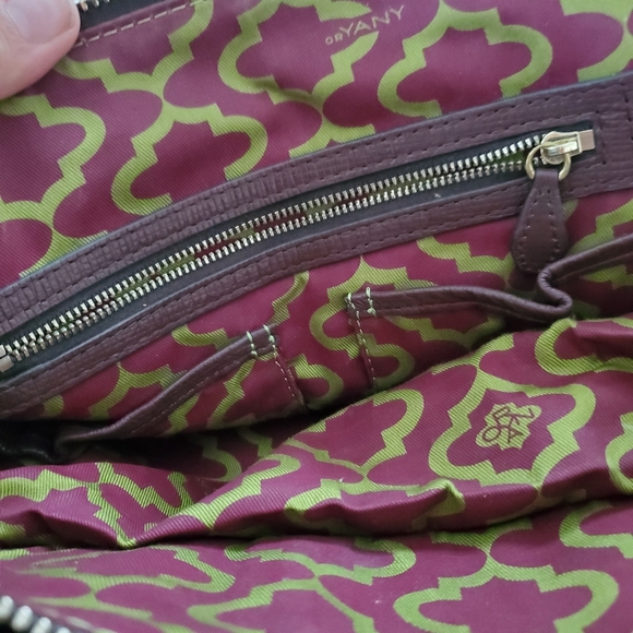 Oryany Anthropologie leather crossbody purple purse - Picture 12 of 13